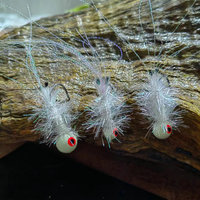 Têtes de jig lumineuses en plumes bioniques 2g 3.5g 5g 7g 10g, hameçons phosphorescents avec fibres pour la pêche à la truite et en ruisseau
