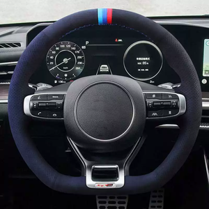 Housse de <span class=keywords><strong>volant</strong></span> de voiture universelle en cuir PU antidérapante 38 cm à prix abordable - Product Image 2