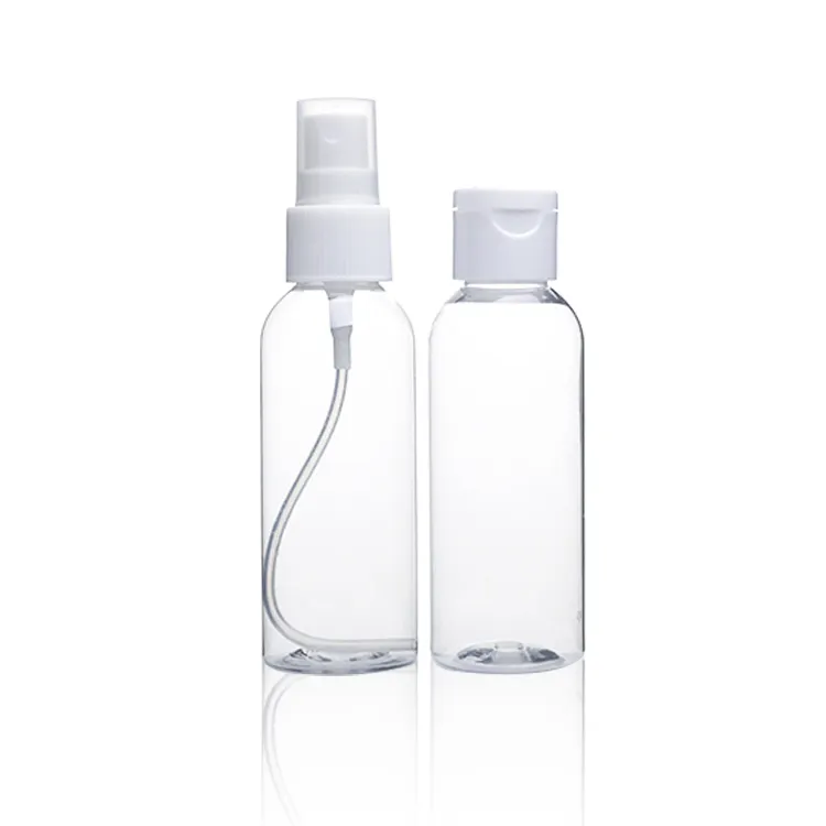 Lager billig 250ml PET Clear Round Plastik flaschen Trigger Spray Waschmittel Desinfektion flaschen Lotion Pump Flasche