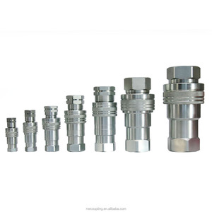 Thủy lực khớp nối ISO 7241-a thép không gỉ đôi shut-off BSP NPT chủ đề nhanh chóng ngắt kết nối Coupler với bụi che - Product Image 2