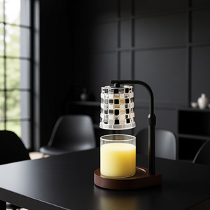 Lámpara Calentadora de Velas Eléctrica de Vidrio para Decoración Moderna del Hogar, Lámpara de Perfume Ecológica Hecha a Mano, con Bombilla Halógena AU Multi-Plug de 25~35W - Product Image 2
