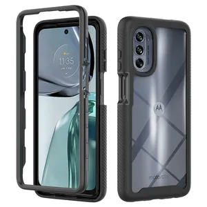 Phone case For Motorola Moto G62 G32 Case G82 G52 G22 G60 2 in 1 Back Cover Moto edge 20 30 Pro G Stylus 2022 Phone Accessories
