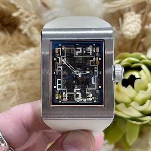 Reloj Mecánico Automático 1602 Clásico para Hombre, de Lujo, de Alta Calidad, Plateado, con Tourbillon, Resistente al Agua y a los Golpes, con Correa de Caucho - Product Image 4