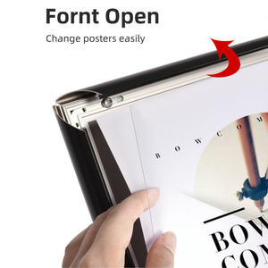 Marco de Exhibición de Aluminio Anodizado Plateado de 25 mm con Apertura Rápida para Señalización Comercial y Uso de Información - Product Image 6