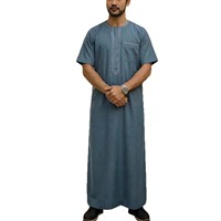 Thobes marocains pour hommes, Jubbah brodée, Abaya islamique unie, style arabe saoudien