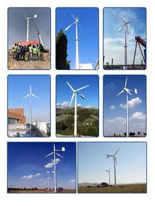 Aerogenerador de Eje Horizontal de 1kw, 2kw, 3kw, 5kW, 10kw, Fácil Instalación con Sistema Fuera de la Red/conexión a la Red - Product Image 3