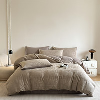 Vente en Gros d'Usine Nouveau Style 2026 Doux pour la Peau 100% Coton 260 Fils Housse de Couette Quatre Pièces Ensemble de Literie avec Drap Expédition Directe