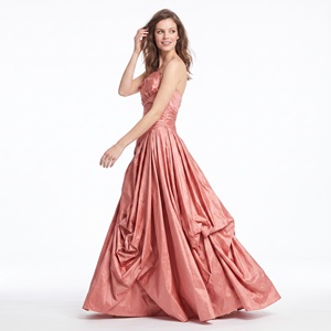 Vestido <span class=keywords><strong>de</strong></span> Noche <span class=keywords><strong>de</strong></span> Satén Estilo Vintage Rosa Empolvado, Sin Tirantes, con Volantes en Capas, Falda Larga Drapeada, para <span class=keywords><strong>Fiesta</strong></span> <span class=keywords><strong>de</strong></span> Graduación 2026 - Product Image 5