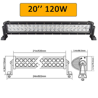 Barre lumineuse de travail à Led droite 12V 24V 14 22 32 42 52 pouces, barre lumineuse à Led pour voiture tout-terrain, Combo 4x4 SUV ATV haute puissance à double rangée