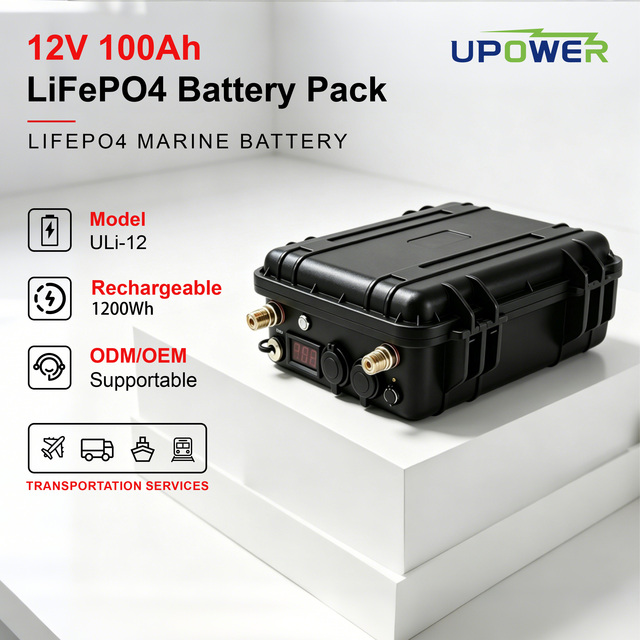 ULi Electric Bicycles RV Marine Solar Deep Cycle Battery 12V 100Ah 150Ah 200Ah 300Ah Long Cycle Life 12V Lithium LiFePO4 100Ah