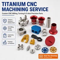 Service de fraisage CNC sur mesure en titane, pièces de tournage de précision, composants en alliage de titane GR5 GR2, usine OEM