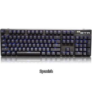 <span class=keywords><strong>Teclado</strong></span> para Juegos ABS, <span class=keywords><strong>Ruso</strong></span>, Coreano, Taiwanés, Tailandés, Español, Impermeable, Eje Óptico, 104 Teclas, <span class=keywords><strong>Teclado</strong></span> de Membrana con Cable - Product Image 1