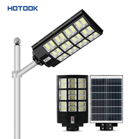 HOTOOK-Sensor de movimiento de clase alta 200W/300W/400W impermeable Ip65 ABS para farolas solares LED todo en uno integradas para exteriores