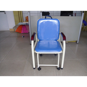 เก้าอี้โรงพยาบาลคังจือซิง รุ่น KX-D40B โครงเหล็กเคลือบสีฝุ่น พร้อมที่วางแขนและล้อ สำหรับใช้ทางการแพทย์ - Product Image 1