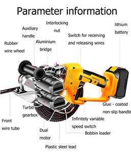 Electrician 21V Brushless Lithium <b>Battery</b> Threading Machine Rechargeable <b>Cable</b> Pulling Machine Pipeline Electric <b>Cable</b> Puller - Product Image 4