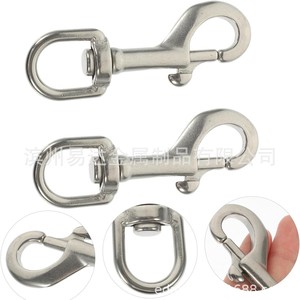 Crochet simple en acier inoxydable Eda 90 mm, crochet pivotant pour animaux de compagnie, crochet à ressort de plongée, vente en gros directe d'usine - Product Image 5