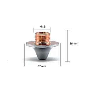 Yüksek hızlı D25 H20 M12 Amada Fiber lazer kesim çift tek katmanlı nozullar