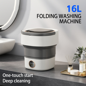 <span class=keywords><strong>Lavadora</strong></span> Inteligente Portátil Plegable de 16L con 3 Modos de Lavado y Centrifugado para Calcetines, Ropa Interior y Bragas - Product Image 1