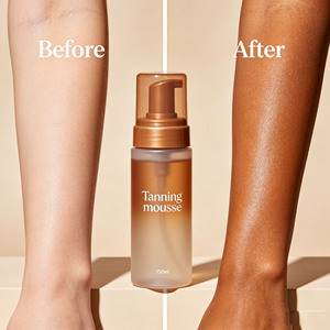 Mousse Abbronzante Naturale per un'incarnazione solare graduale, leggera e senza strisce, per una pelle abbronzata a lunga durata - Product Image 6