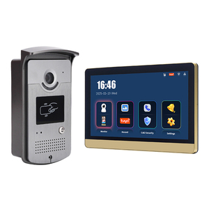 10-inch Video intercom cho các tòa nhà căn hộ biệt thự tuya <span class=keywords><strong>Analog</strong></span> cửa điện thoại với 1 màn hình kim loại mới nhất citofoni - Product Image 1