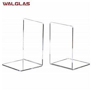 Porte-livres carrés en acrylique transparent minimaliste moderne, multi-pièces, en plastique vertical, pour le bureau, la <span class=keywords><strong>chambre</strong></span> à coucher, décoration, idée cadeau d'anniversaire - Product Image 5