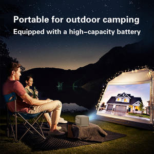 โปรเจคเตอร์มินิ Google TV Android 9 รุ่น V8 รองรับภาพยนตร์ พร้อม WiFi แบบดูอัลแบนด์ โฟกัสเรียลไทม์ รองรับความละเอียด 4K พกพาสะดวก ใช้ในบ้านได้ มีแบตเตอรี่ในตัว - Product Image 2