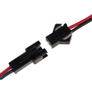 2-poliger Sm-Industrie kabelbaum mit männlichem und weiblichem Kolben Kunden spezifische Anschluss kabels pezifi kationen Materialien - Product Image 5