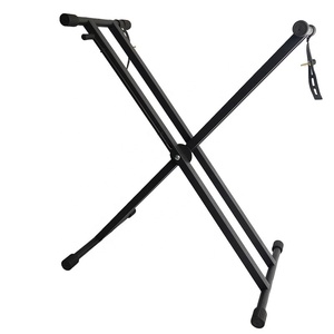 Support de <span class=keywords><strong>clavier</strong></span> électronique <span class=keywords><strong>double</strong></span> tube de type X Support de <span class=keywords><strong>clavier</strong></span> de piano pliable de style occidental pour instruments à cordes Accessoire - Product Image 6