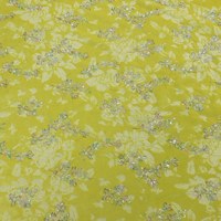 Tissu en velours de rayonne de luxe avec motif floral 3D perlé et broderie fil doré, artisanat lourd pour abayas et robes de soirée haut de gamme