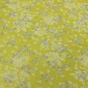 Tissu en velours de rayonne de luxe avec motif floral 3D perlé et broderie fil doré, artisanat lourd pour abayas et robes de soirée haut de gamme - Product Image 4