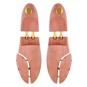 Support de chaussure en bois de cèdre, botte en bois réglable avec talons larges-civière de chaussure en bois de qualité pour hommes et femmes