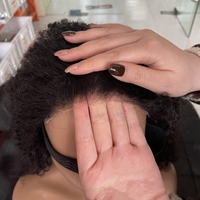 Perruque Bob Courte Prête à Porter Sans Colle en Cheveux Humains Remy Cambodgiens, Bonnet 3D, Fermeture en Dentelle HD 5x5, Frange Latérale, 1 Pièce, Densité 180%