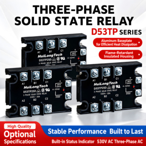 25A/50A ตัวควบคุมการจ่ายไฟแบบ 3 เฟส <span class=keywords><strong>SSR</strong></span> D53TP50D-10 <span class=keywords><strong>SCR</strong></span> AC/DC ควบคุมการจ่ายไฟแบบสุ่มหรือแบบ Zero-Cross สำหรับงานอุตสาหกรรม ระบบทำความร้อน และโหลดมอเตอร์ - Product Image 6