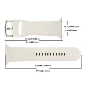 Nouveau bracelet de montre intelligente en caoutchouc souple et en silicone sport personnalisé pour <span class=keywords><strong>Apple</strong></span> <span class=keywords><strong>Watch</strong></span> Series 9 <span class=keywords><strong>8</strong></span> 7 Ultra 2 49mm 45mm 44mm - Product Image 2