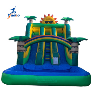 Toboggan Gonflable Double avec Trampoline et <span class=keywords><strong>Piscine</strong></span> pour Enfants – Idéal pour Jardin et Extérieur - Product Image 2