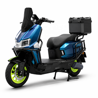 60V 72V Smart Electric Streetbikes Motorcycle 1500W Magnetic Motor Urban Utility for Delivery and Commuting 40-60km/h