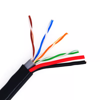 Huisheng de alta calidad Cat5e 8 + 2 Cable Lan para exteriores Cat5e Cable de red de Internet Paquete de carrete de madera