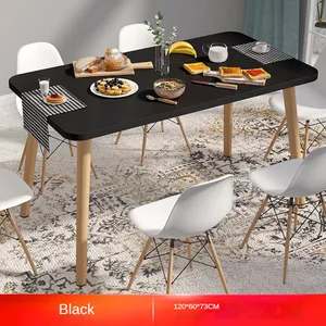 אוכל שולחן וכיסא סט בית פשוט מודרני מלבני שולחן עגול שולחן זול אוכל חדר ריהוט