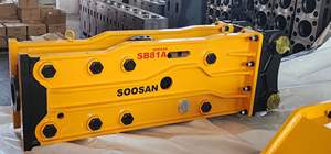 Soosan SB81A Type supérieur disjoncteur hydraulique accessoire d'excavatrice avec corps principal ciseaux tuyaux boîte à outils Kit de charge de gaz - Product Image 2