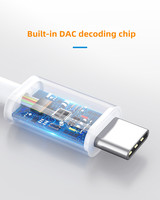 Adaptateur casque USB Type C vers prise jack 3,5 mm, câble audio USB C 3,5 mm pour iPhone 15 Pro MAX, câble auxiliaire pour Android