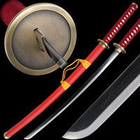 Nouvelle épée de samouraï tissée rouge 2026, coloris rouge et jaune, nouveau design
