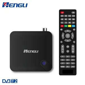 Decoder Tnt Hd Set top box dvb-t2 sistem Linux kotak tv Dvb-t2 4k AC4 kotak tv pintar untuk HDR