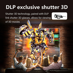 Projecteur DLP Toumei S1 1080P Android 13 à ultra courte focale avec haut-parleurs intégrés de 20 W, stéréo HIFI, charge Type-C, portable pour la maison - Product Image 4