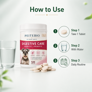 Tabletas Probióticas para Perros, Cuidado Digestivo, Apoyo a la Salud <span class=keywords><strong>Intestinal</strong></span>, Digestión Sensible, Equilibrio <span class=keywords><strong>Intestinal</strong></span>, Suplemento Diario para Perros, OEM - Product Image 4
