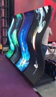 Гибкий светодиодный модуль P1.86 P2 P2.5 P3.076 для внутреннего использования, изогнутый, 4K, круглый, большой, для рекламных экранов