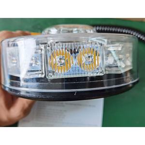 Luz de Advertencia de Emergencia para Tráfico, Color Ámbar, DC 12 <span class=keywords><strong>V</strong></span> a 24 <span class=keywords><strong>V</strong></span>, Redonda, LED, Súper Brillante, con 14 LED de Potencia - Product Image 4