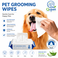 Lingettes de toilettage pour chiens et chats, 100 unités, extrait de plantes naturelles, parfum floral doux, sans alcool, sans parabène, sans rinçage