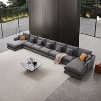 Neuankömmling Fundas Comfort Sofas 7-Sitzer Stoff Italienische klassische Wohnzimmer möbel Sofa Set