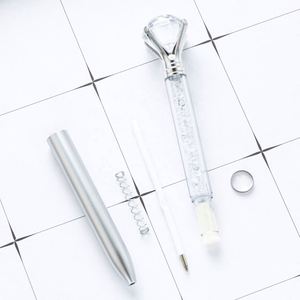 Custom Plastic Diamond Pens Bulk <b>Crystal</b> <b>Top</b> Pens with Black Ink for Office School Home & Gift Use Includes Refill - Product Image 4