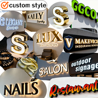 Letrero LED con Logotipo RGB del Fabricante Original, Letras con Retroiluminación LED, Letreros Programables con Letras LED 3D para Exteriores, para Bares y Discotecas